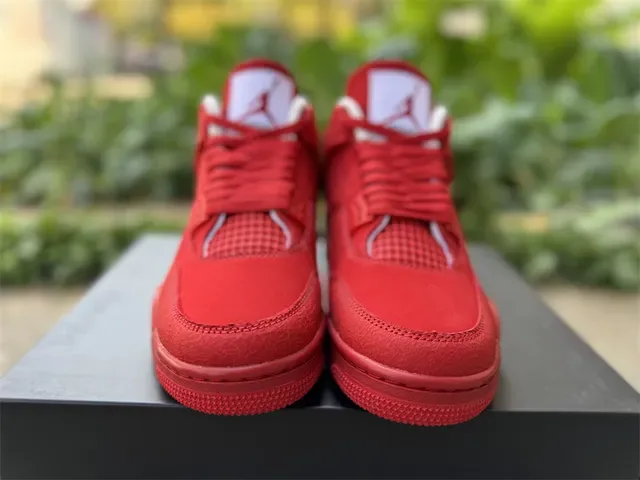 Air Jordan 4 红色 单色 篮球鞋 14