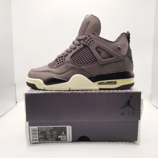 Tênis de basquete Air Jordan 4 Retro roxo escuro preto branco