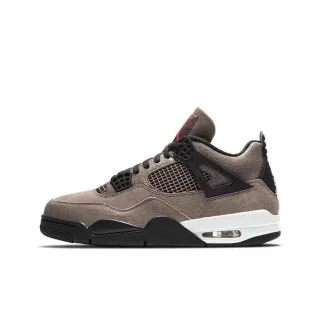 Tênis de basquete Air Jordan 4 taupe marrom preto branco