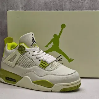 Air Jordan 4 व्हाइट लाइम ग्रीन बास्केटबॉल शूज़