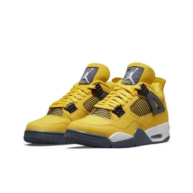 Air Jordan 4 黄黑白篮球鞋 5