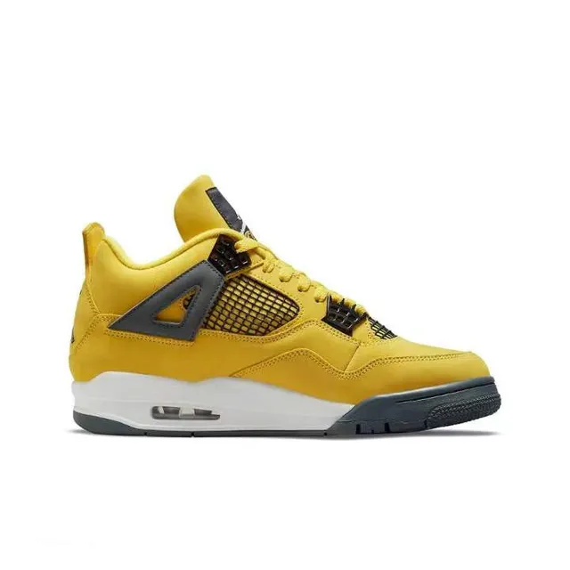 Air Jordan 4 黄黑白篮球鞋 6