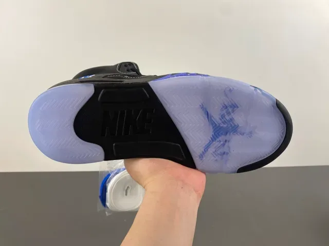 Air Jordan 5 Black Royal Blue NY Basketball Shoes 9