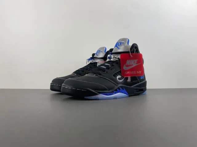 Air Jordan 5 Black Royal Blue NY Basketball Shoes 10