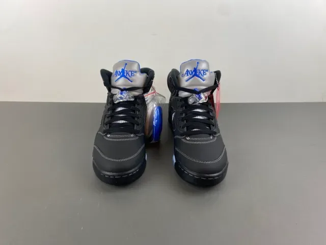 Air Jordan 5 Black Royal Blue NY Basketball Shoes 11