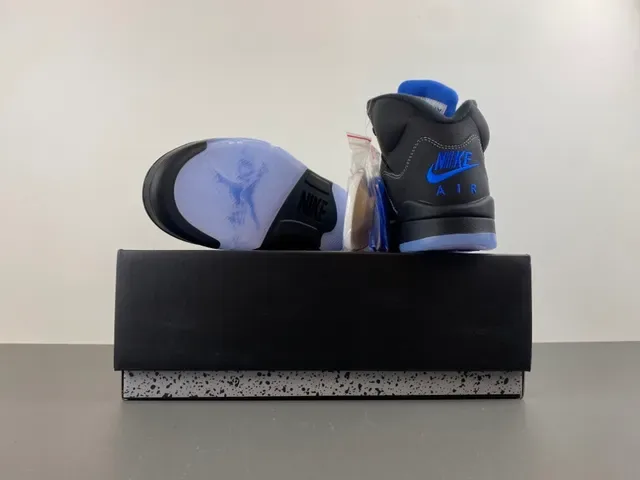Air Jordan 5 Black Royal Blue NY Basketball Shoes 17