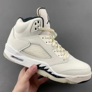 Air Jordan 5 Off-White नेवी बास्केटबॉल जूते