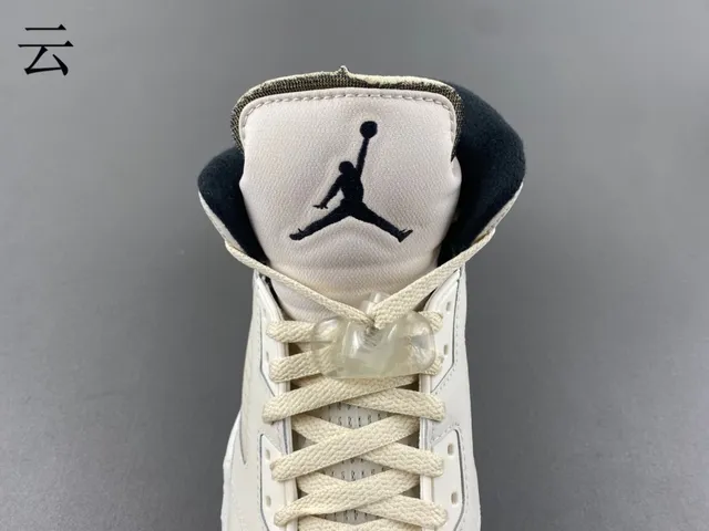 Air Jordan 5 Off-White नेवी बास्केटबॉल जूते 3