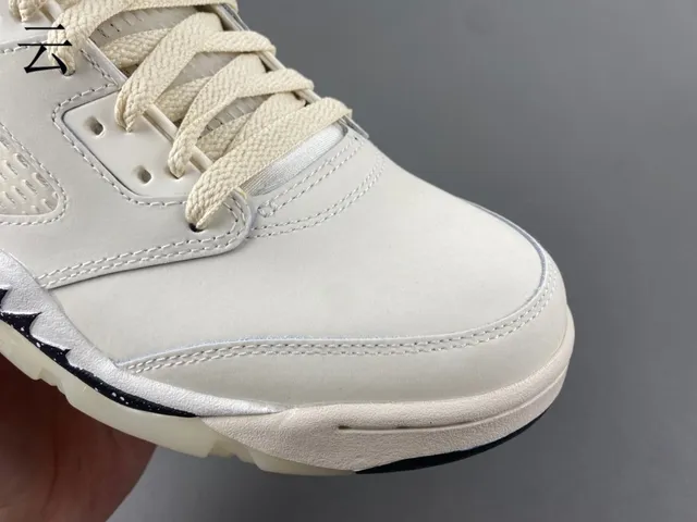 Air Jordan 5 Off-White नेवी बास्केटबॉल जूते 6