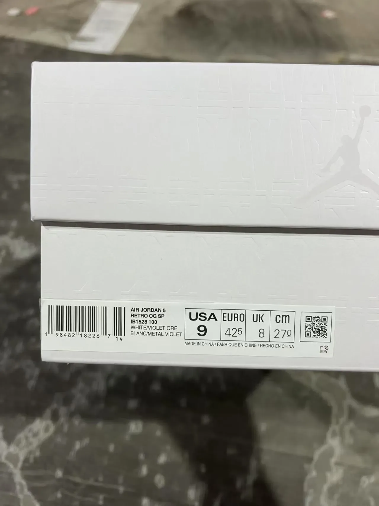 Air Jordan 5 Blanc Bordeaux '23' Chaussures de basketball 10