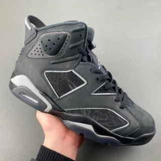 Tênis de basquete Air Jordan 6 preto cinza escuro prateado