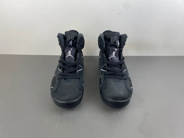 Tênis de basquete Air Jordan 6 preto cinza escuro prateado 11