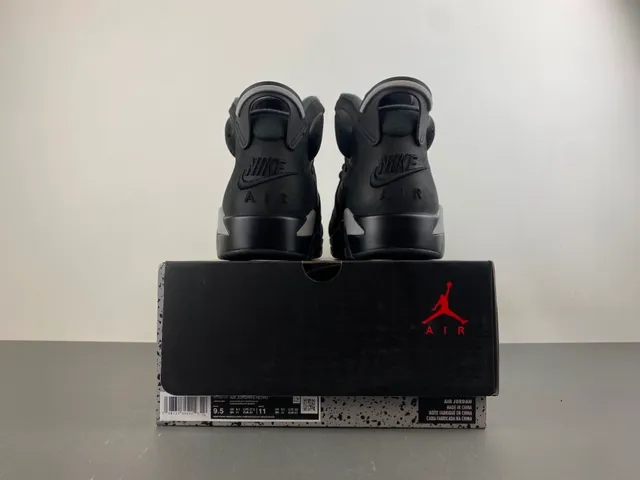 Tênis de basquete Air Jordan 6 preto cinza escuro prateado 17