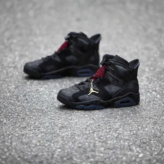 Air Jordan 6 কালো লাল সোনালী বাস্কেটবল জুতো