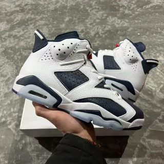 Air Jordan 6 সাদা নেভি বাস্কেটবল জুতা