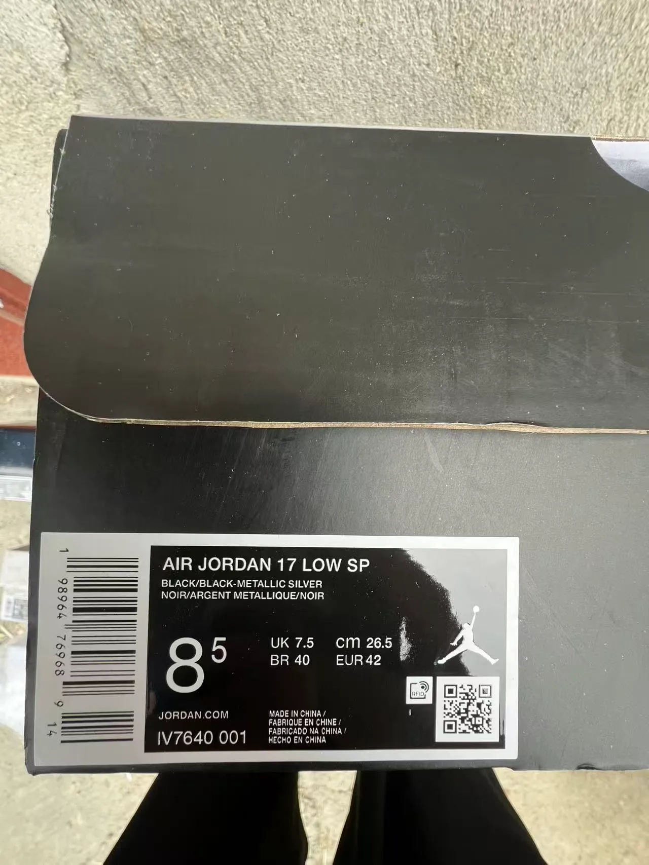 Air Jordan Black Gray Glossy Patent Leather Upper Metallic Lace Hardware Basketball Shoes 10