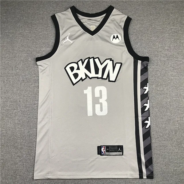 Air Jordan Brooklyn Nets 2021–22 City Edition ধূসর কালো হাতাবিহীন মেশ জার্সি 2