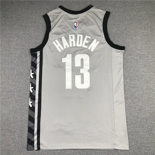 Air Jordan Brooklyn Nets 2021–22 City Edition ধূসর কালো হাতাবিহীন মেশ জার্সি 3