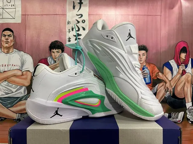 Air Jordan ISOPLETE সাদা সবুজ নিয়ন বাস্কেটবল জুতো 2