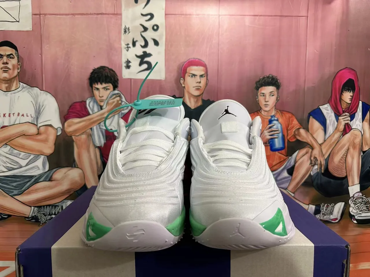 Air Jordan ISOPLETE সাদা সবুজ নিয়ন বাস্কেটবল জুতো 5