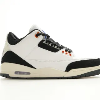Tênis de basquete híbrido de cano alto de couro e camurça Air Jordan branco e preto