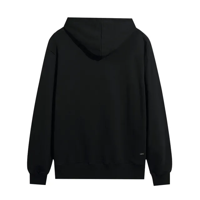 Amiri Arched Logo काला सफेद आउटलाइन ओवरसाइज्ड फिट हूडी 5