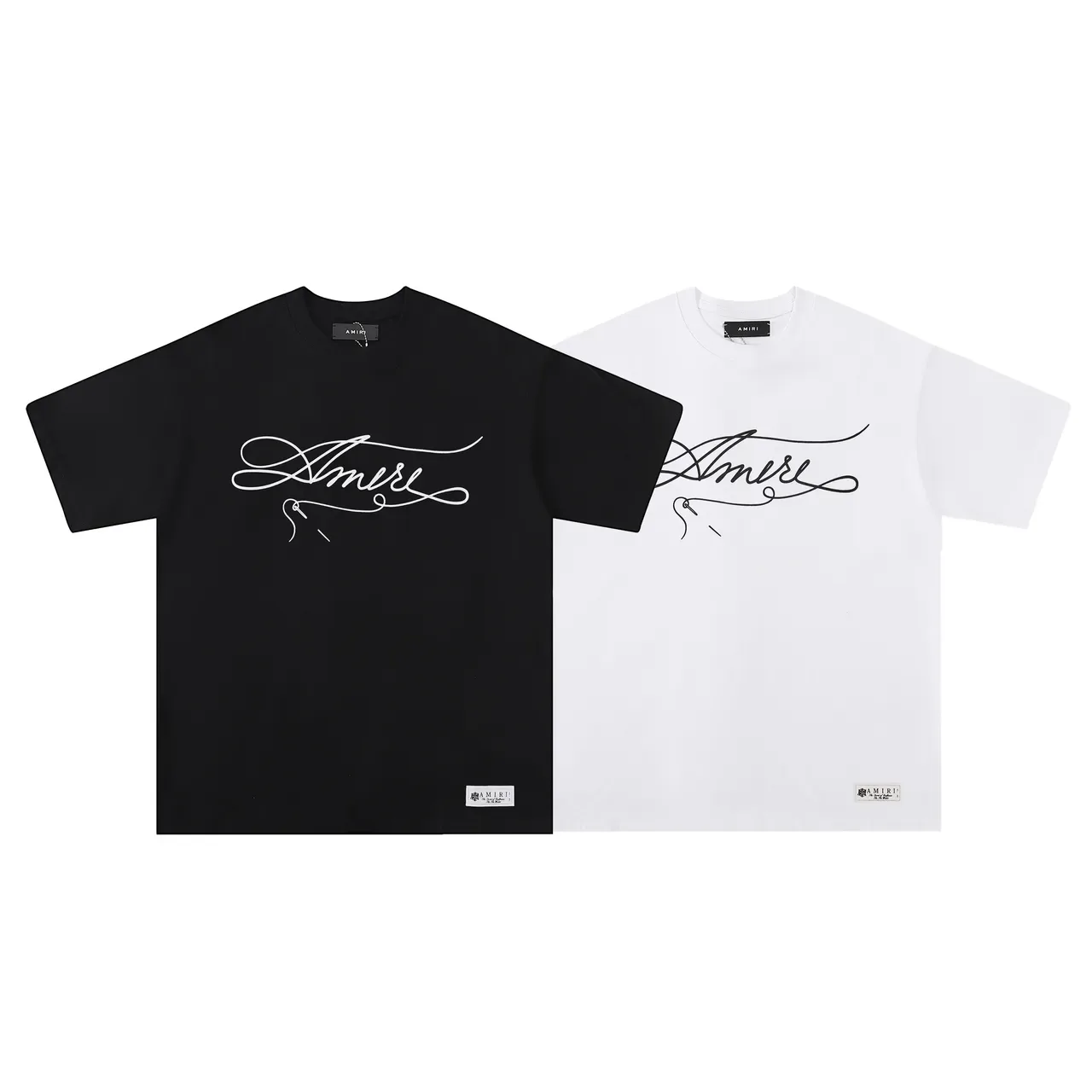 Amiri Cursive Logo Oversized T-Shirt 6