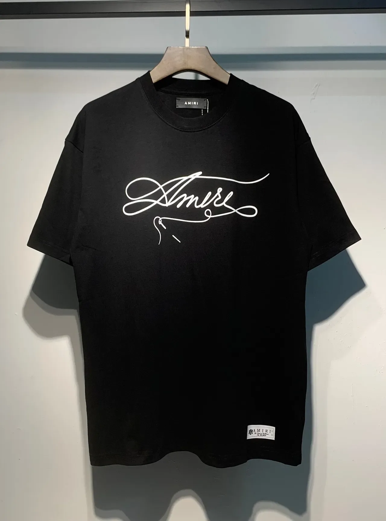 Amiri Cursive Logo Oversized T-Shirt 11