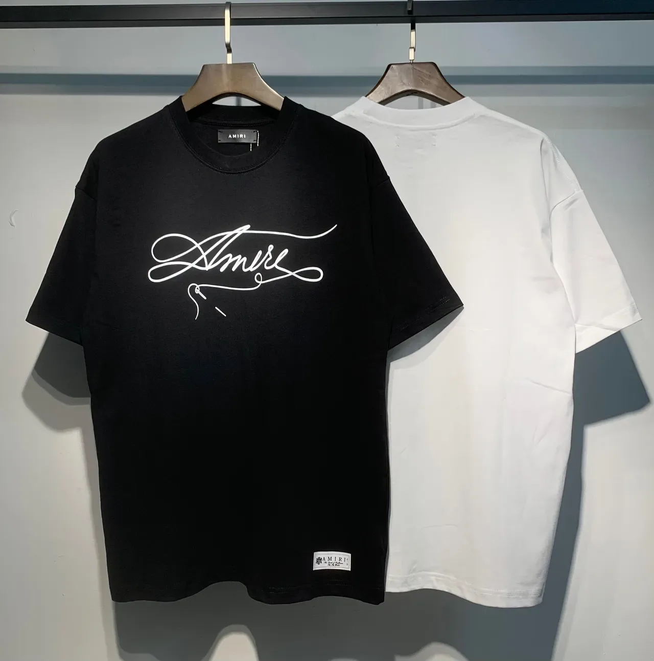 Amiri Cursive Logo Oversized T-Shirt 12