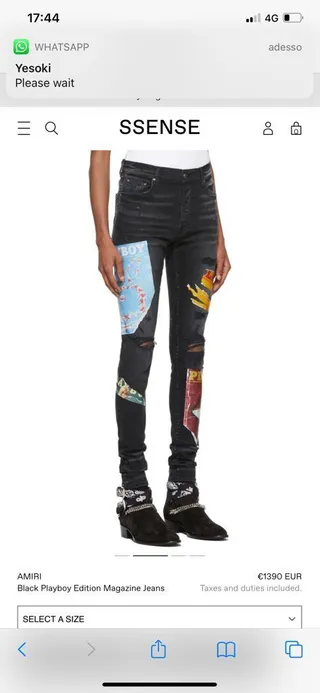 Amiri Graphic Patchwork Distressed Slim-Fit Jeans 5