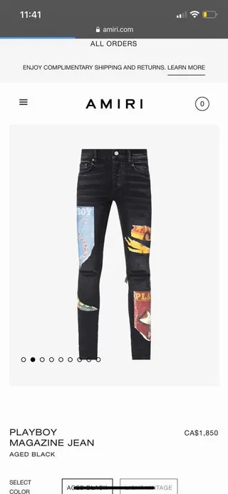 Amiri Graphic Patchwork Distressed Slim-Fit Jeans 6
