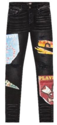 Amiri Graphic Patchwork Distressed Slim-Fit Jeans 8