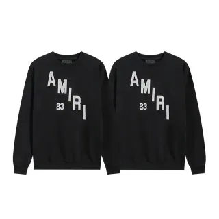 Amiri Graphic-Print Black Crewneck Sweater
