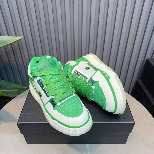 Amiri MA Court verde y blanco lifestyle sneakers 2