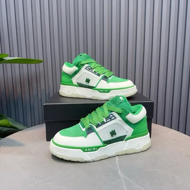 Amiri MA Court verde y blanco lifestyle sneakers 3