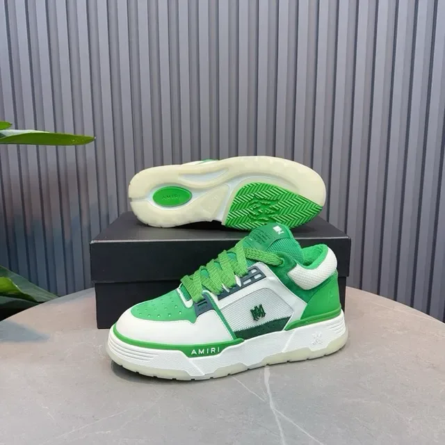 Amiri MA Court verde y blanco lifestyle sneakers 4