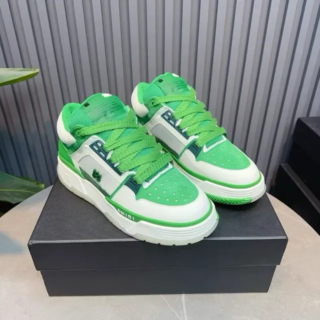 Amiri MA Court verde y blanco lifestyle sneakers 6