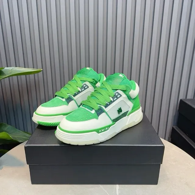 Amiri MA Court verde y blanco lifestyle sneakers 7