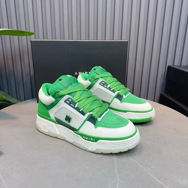 Amiri MA Court verde y blanco lifestyle sneakers 8