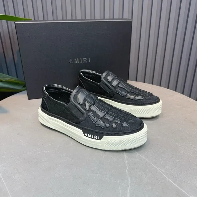 Amiri Skel Top Low Black and Cream Lifestyle Sneakers 3