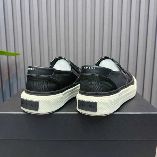 Amiri Skel Top Low Black and Cream Lifestyle Sneakers 9