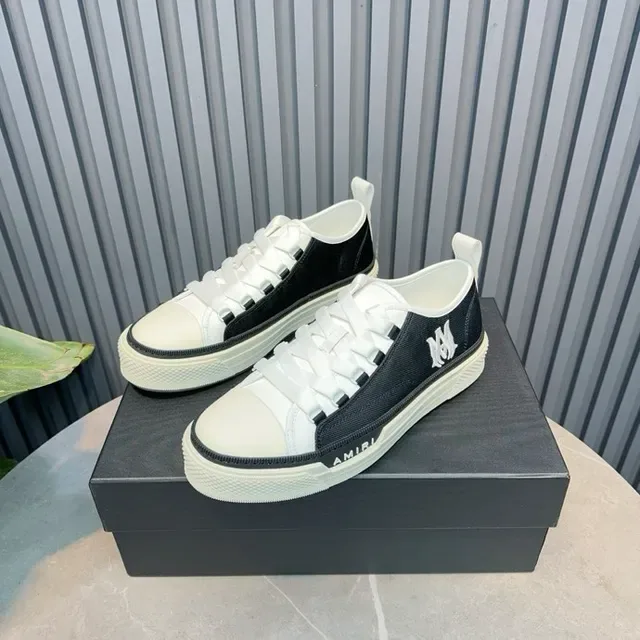 Amiri Skel Top Low Black and White tênis lifestyle 2