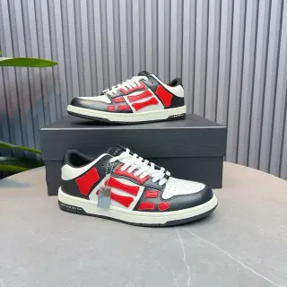 Amiri Skel Top Low Black White Red zapatillas lifestyle