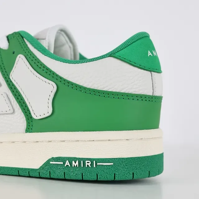 Amiri Skel Top Low Green and White Lifestyle Sneakers 4