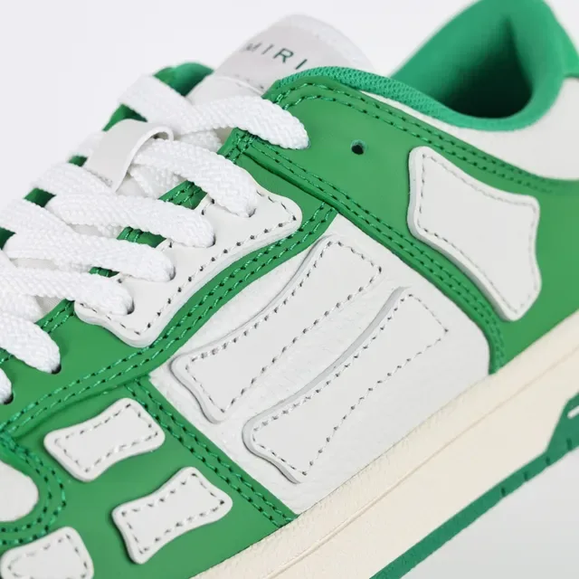 Amiri Skel Top Low Green and White Lifestyle Sneakers 6