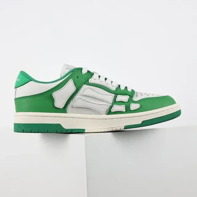 Amiri Skel Top Low Green and White Lifestyle Sneakers 7