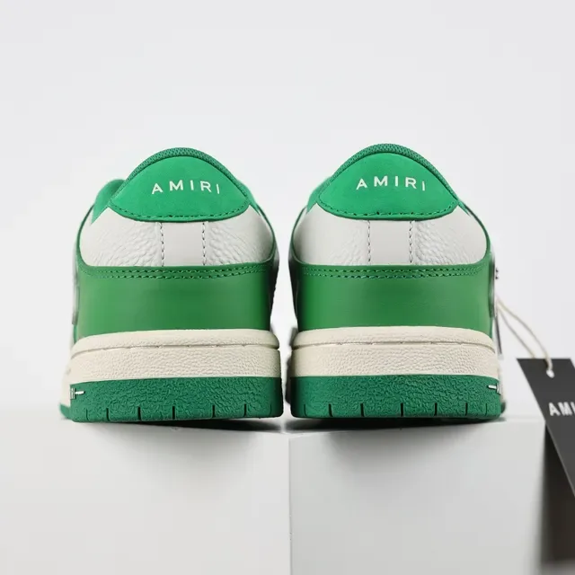 Amiri Skel Top Low Green and White Lifestyle Sneakers 8