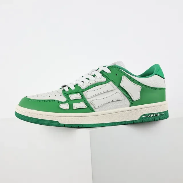 Amiri Skel Top Low Green and White Lifestyle Sneakers 9