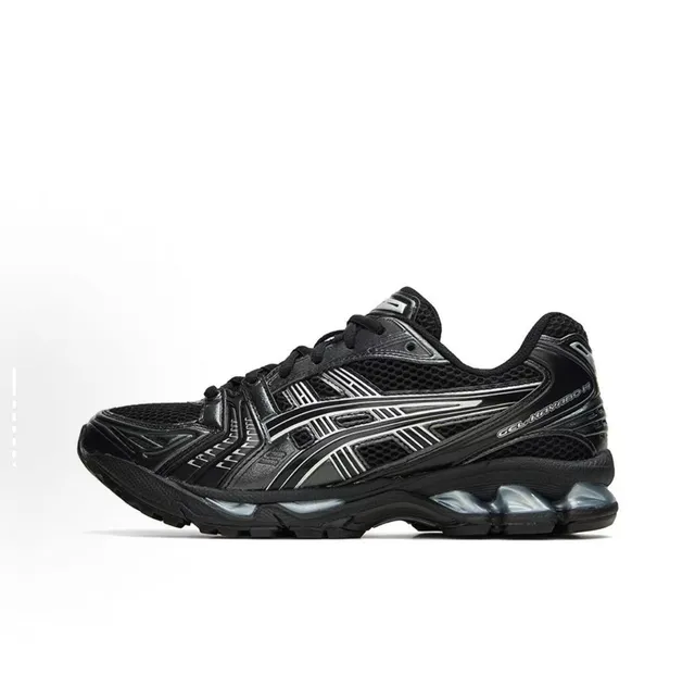 ASICS Gel-Kayano 14 White Black Silver Running Shoes 5