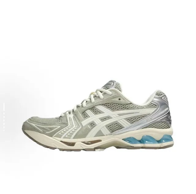 ASICS Gel-Kayano 14 White Black Silver Running Shoes 7